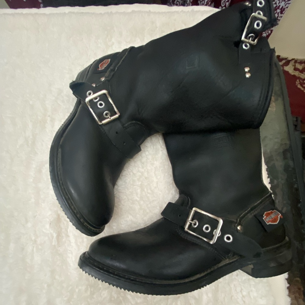 Harley Davidson Boots Women’s. Black leather   Size 8